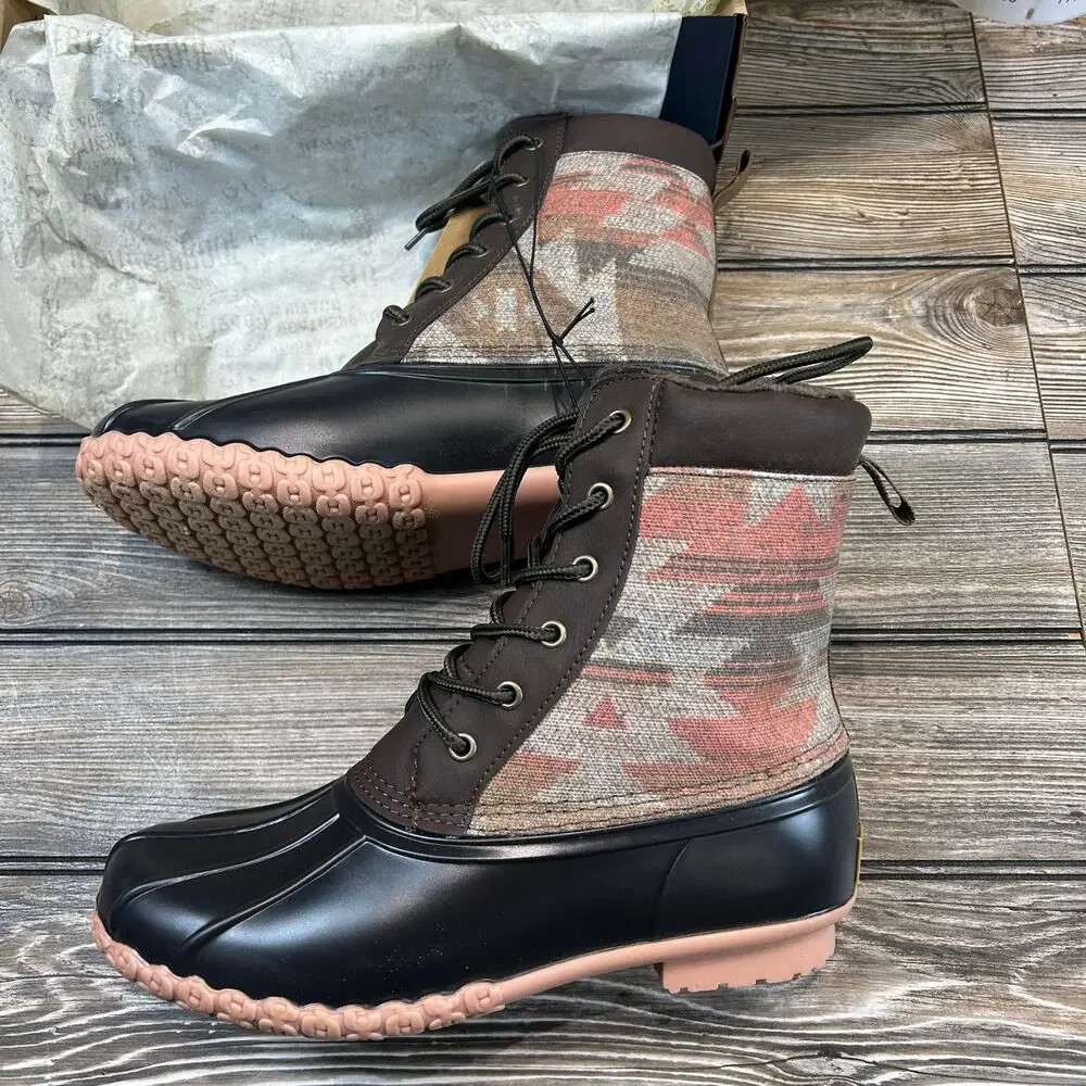 Weatherproof Adam II Duck Boot-Aztec, New in the Box, Size 8